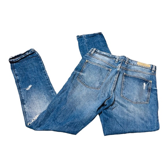 Zara distressed straight leg jeans - Picture 3 of 6